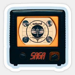 Saga Music Style Retro 90s Sticker